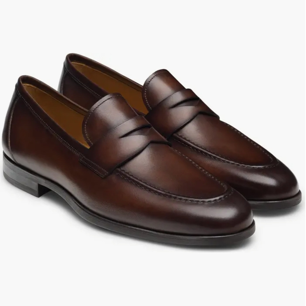 Elegant Brown Leather Loafers